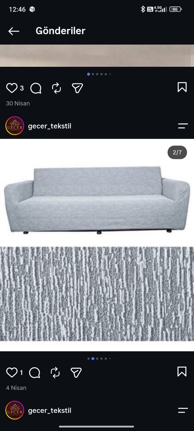 Koltuk Örtüsü – Gri Seri